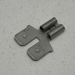 (24-Pack) 1/4″ Tin Plated Brass Blade Spade Quick Connect/Disconnect Splitter
