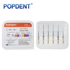 POPDENT Dental Endodontic Rotary Endo Root Canal File X-Pro Blue /Gold Taper