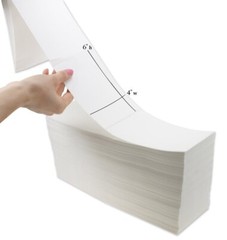 4000-60000 Fanfold 4 x 6 Direct Thermal Barcode Shipping Labels for Zebra 2844
