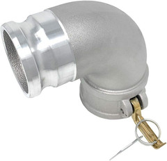 3″ Aluminum Type DA Camlock 90° Elbow Female x Male Cam & Groove 125 PSI NEW