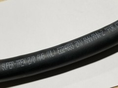 TPC 76020 #2/0awg Super-Trex Power Cable 2000V 2kV TnC RHH/RHW-2/DLO Black /1ft