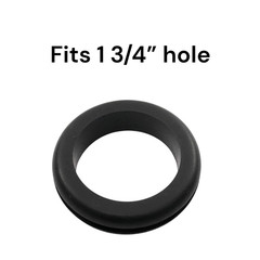 Rubber Grommet Fits 1 3/4″ Has 1 1/2″ Center Hole, either 1/4″ or 1/8″ thickness