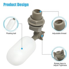 New Spherical Float Valve Adjustable Arm Water Level Control Automatic Fill Stop