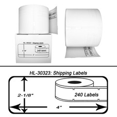 DYMO LW 30323 / 30573 Direct Thermal Shipping Labels – (40) Rolls – 2-1/8″ x 4″