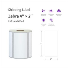 12 Rolls 4″x2″ Direct Thermal Shipping Labels for Rollo & Zebra Printers