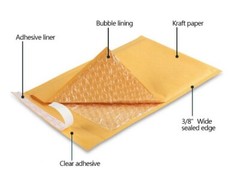 50 #0 6.5×10 Kraft Paper Bubble Padded Envelopes Mailers Shipping Self Seal