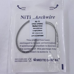 Dental Orthodontic 180mm Niti Open Coil Spring Arch Wires Alloy Dia.08/10/12/14