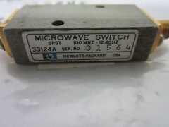 HP SWITCH 33124A 12.4 GHz RF MICROWAVE FREQUENCY BIN#F6-32