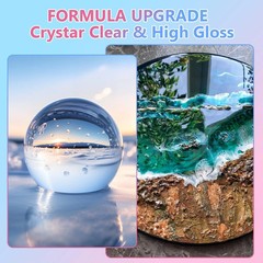 Crystal Clear Epoxy Resin Kit 2 Gallon – No Yellowing No Bubbles for Crafts