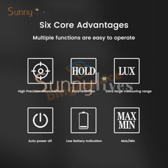 Digital illuminance Light Meter Lux meter Photometer 200000Lux Luxmeter Tool
