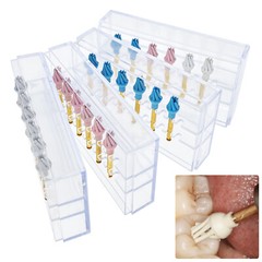 6 Dental Composite Resin Polishing Wheel Kit Spiral Flex Burs Fine/Medium/Coarse