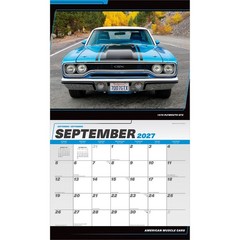 American Muscle Cars OFFICIAL | 2027 14×24″ (Hanging) Deluxe Wall Calendar