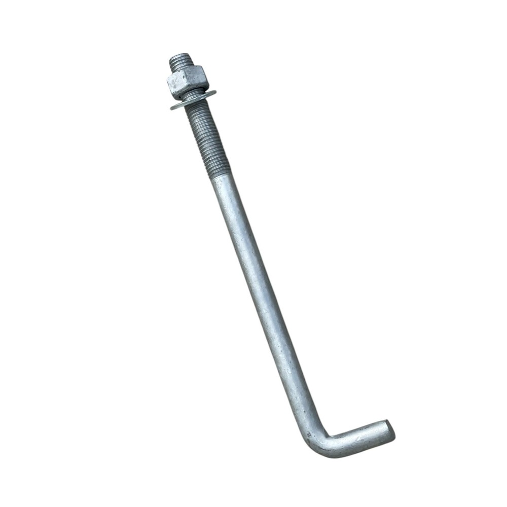 Sandbaggy 3/4″ x 10″ Threaded Concrete Anchor L-Bolts – Hot Dipped Galvanized