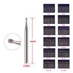 Dental Round Tungsten Carbide FG RA Bur For Surgical High Low Speed Handpiece
