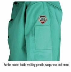 NEW Revco Black Stallion F9-30C 9oz. 30″ Cotton FR Green Welding Jacket S-5XL