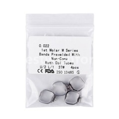 Dental Orthodontic Buccal Tube 1st Molar Bands U2/L1 U1/L1 U3/L2 Roth 0.022