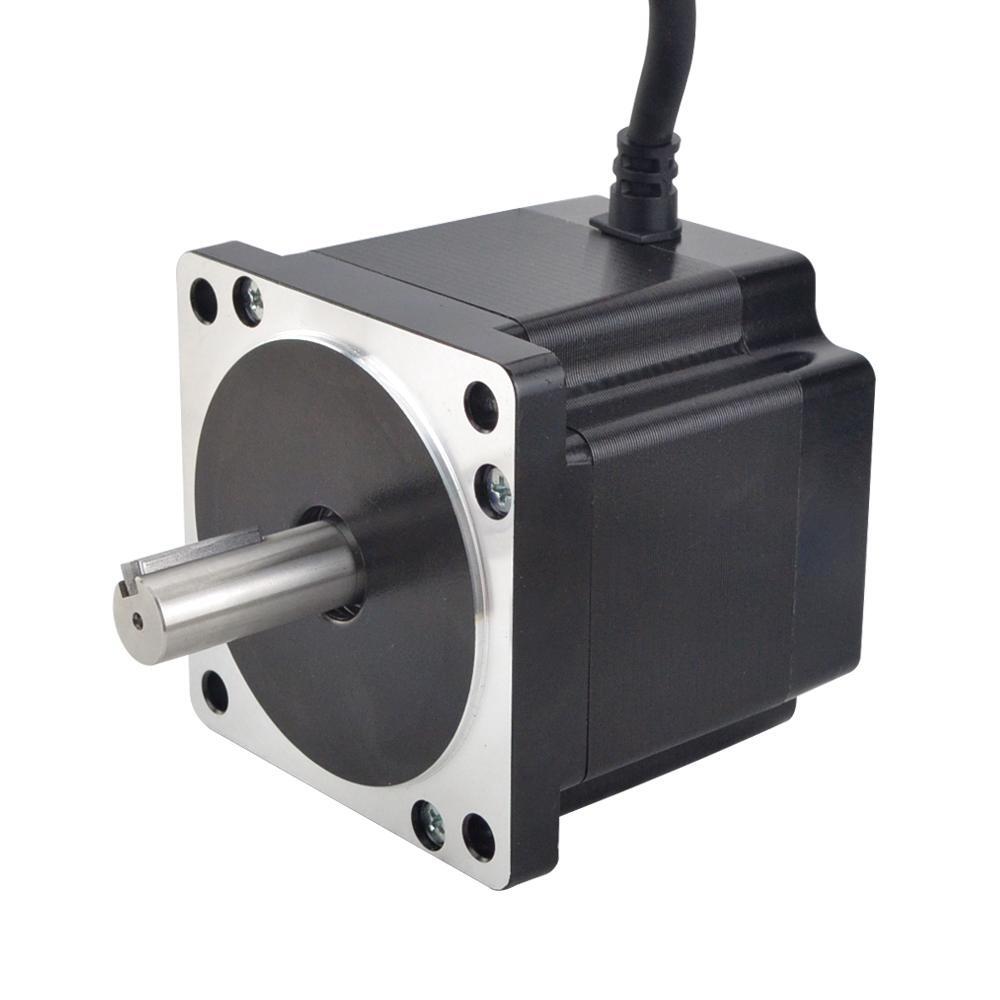 STEPPERONLINE Nema 34 Stepper Motor 680oz.in 6A 86x80mm 14mm Key-way Shaft CNC