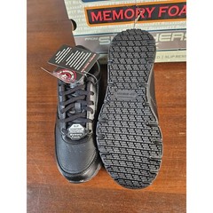 Skechers Work Nampa Wyola Women Size 7.5 Black Slip Resistant Memory Foam 77235