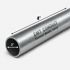2″ Galvanized Steel EMT Conduit Pipe | Electrical Metallic Tubing