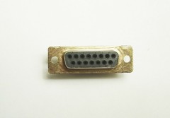 AMP/TE 205205-1 DB15 Female Receptacle Connector 15 Pin (for Snap-in Contacts)