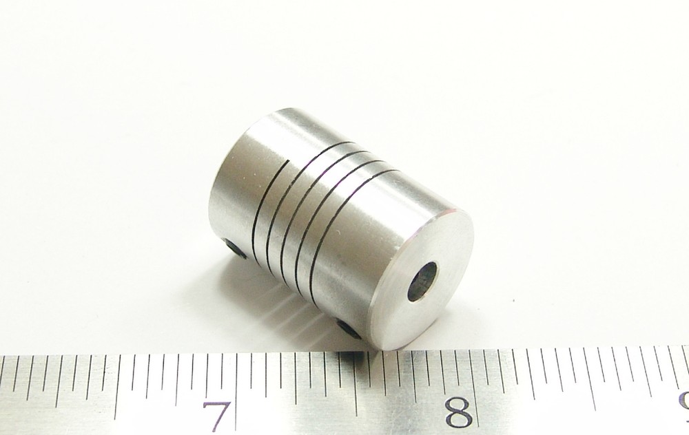 6.35 mm x 6.35 mm 1/4″ Aluminum Flexible Shaft Coupler Coupling Linear Motion