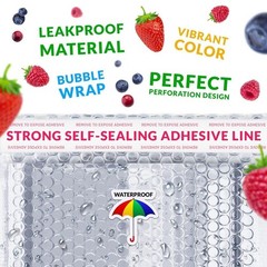 Thermal Bubble Mailer 6.5×10.5 in 100 Pack, Insulated, Waterproof, Cold Shipping