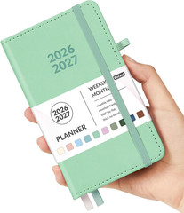 Pocket Planner 2026-2027, Weekly Monthly Planners for Purse, 3.5″ x 6″, July 202