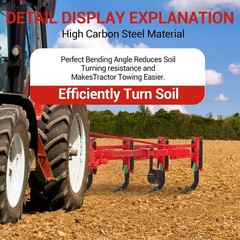 18″ Box Blade Shank – 4 Holes Scarifier Shanks, Adjustable with Removable Teeth