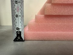 6 – Anti-Static Foam 8.5″ x 7.5″ x 3/4″ Pink shipping foam