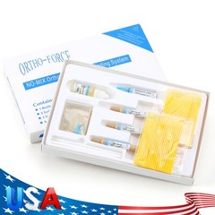 Dental Adhesive No-Mix Bonding/ Ortho Light Cure Resin/ Blue/Green Glue Kit