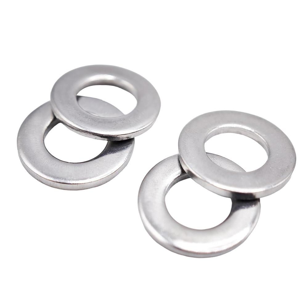 M6×12×1.5Mm Flat Washer 100PCS 304 Stainless Steel Washers for Screws & Bolts A2