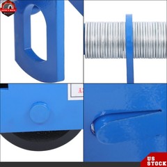 1100lbs/0.5 Ton Load Push Beam Trolley Manual Trolley 55-135mm Adjustable Blue