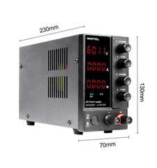 Adjustable DC 0-30V 60V 120V 6A 10A Power Supply Lab Variable Regulated Source