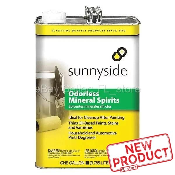 1 Gallon Sunnyside Mineral Spirits Cleanup Solvent Paint and Varnish Remover NEW