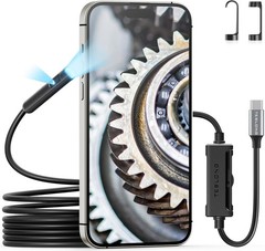 Teslong 10FT / 50FT USB-C Borescope Camera Flexible for DIY Pipe Inspection