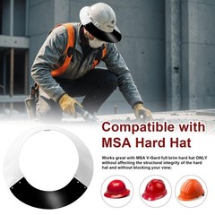Hard Hat Sun Visors Compatible with MSA V-Gard Shade Full Brim Attachment, 69…