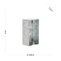 Hubbell RACO 1 -Gang Galvanized steel New work Handy Electrical Box