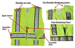 High Visibility Reflective Duty Safety Vests Plain and ID (Security)