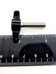 1/4-20 Thumb Screw T Bolts with Black Butterfly Plastic Tee Wing Knob Stainless