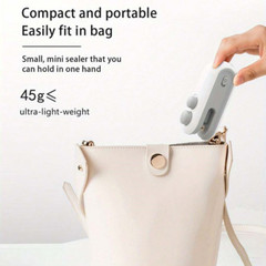 Mini Bag Sealer Rechargeable Bag Sealer 2 In 1 Bag Sealer Heat Seal With Cutter