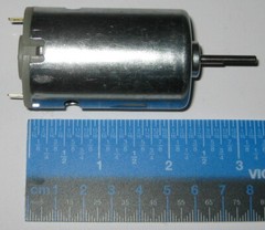 RS-550 Motor – 12 VDC – 20000 RPM – High Speed 550 Hobby Motor w/ Long D Shaft
