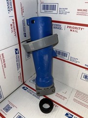 HUBBELL HBL560P9W 60A 120/208VAC PIN&SLEEVE PLUG 4P5W W/BUSHING *USED* ⚡️💥🔥