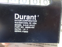 5-H-8-1-R-AC EATON DURANT MECHANICAL LINEAL COUNTER NEW