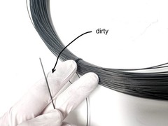 820 Feet of 1mm (0.040″) superelastic nitinol wire ASTM F2063 1.25 kg (2.75 Lbs)