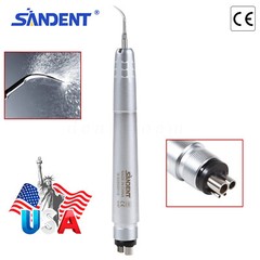 FDA Dental Piezo Air Ultrasonic Scaler 4-Hole Handpiece with 3 Scaler inserts US