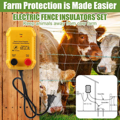 Electric Fence for Preventing Animals Intruding 2 Mile 110VAC 0.25 Joule Electri