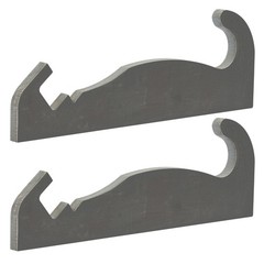 2pcs Steel Quick Attach Bracket 1-1/2″ For Cat Fusion Coupler Loader mounts