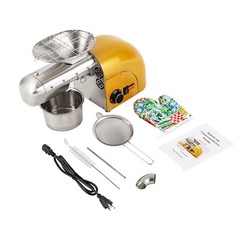 Oil Press Machine Nut Seeds Oil Extractor Beans Expeller Cold & Hot 1800W Home