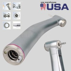 Dental 1:5 Increasing LED Fiber Optic Contra Angle Low Speed Handpiece Red Ring