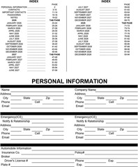 3 Year Calendar Monthly Planner Spiral Bound Approx 11″ x 8.5″ Start On Jan (Blu